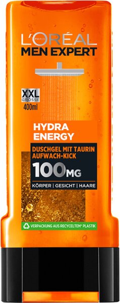 L'Oréal Men Expert Hydra Energy Aufwach-Kick Duschgel XXL Duschgel 400ml L'Oréal Men Expert Hydra Energy Aufwach-Kick Duschgel XXL Duschgel 400ml von L'Oréal Paris