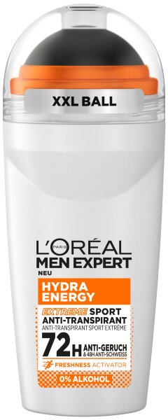 L'Oréal Men Expert Hydra Energy Extreme Sport Anti-Transpirant Deo Roll On Deo Roll-On 50ml L'Oréal Men Expert Hydra Energy Extreme Sport Anti-Transpirant Deo Roll On Deo Roll-On 50ml von L'Oréal Paris