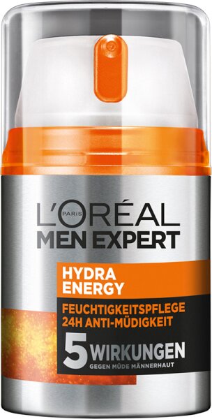 L'Oréal Men Expert Hydra Energy Feuchtigkeitspflege 24H Anti-Müdigkeit Gesichtsgel-Creme 50 ml von L'Oréal Paris