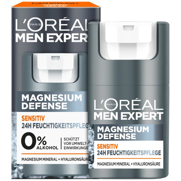 L'Oréal Men Expert Magnesium Defense 24H Feuchtigkeitspflege Sensitiv Gesichtsgel-Creme 50ml L'Oréal Men Expert Magnesium Defense 24H Feuchtigkeitspflege Sensitiv Gesichtsgel-Creme 50ml von L'Oréal Paris