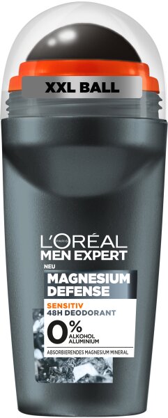 L'Oréal Men Expert Magnesium Defense Sensitiv 48H Deo Roll-On Deo Roll-On 50ml L'Oréal Men Expert Magnesium Defense Sensitiv 48H Deo Roll-On Deo Roll-On 50ml von L'Oréal Paris