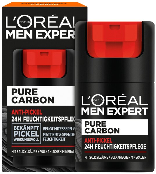 L'Oréal Men Expert Pure Carbon Anti-Pickel 24H Feuchtigkeitspflege Gesichtsgel-Creme 50ml L'Oréal Men Expert Pure Carbon Anti-Pickel 24H Feuchtigkeitspflege Gesichtsgel-Creme 50ml von L'Oréal Paris