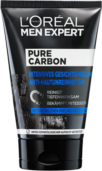 L'Oréal Men Expert Pure Charcoal Gesichtspeeling Anti-Hautunreinheiten Gesichtspeeling 100 ml von L'Oréal Paris