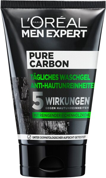 L'Oréal Men Expert Pure Charcoal Waschgel Anti-Hautunreinheiten Gesichtsreinigungsgel 100 ml von L'Oréal Paris