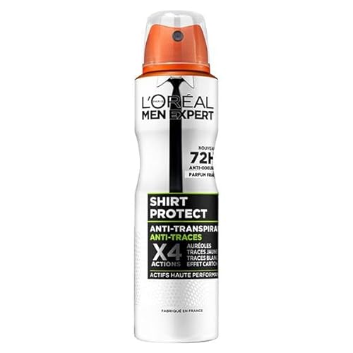 L'Oréal Men Expert Shirt Protect Deodorant Spray gegen Fingerabdrücke, 150 ml von L'Oreal Paris