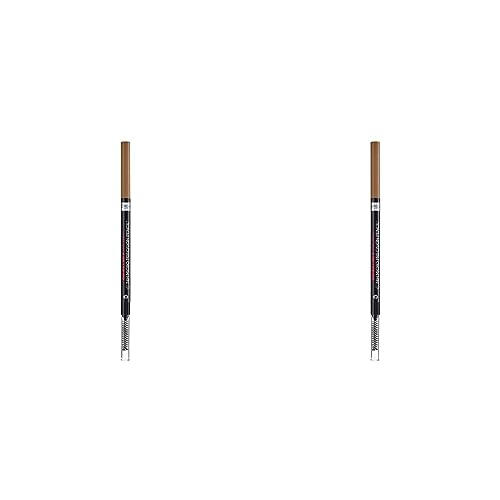 L'Oréal Paris 3600523796847 Brow Artist Skinny Definer, extra feiner Augenbrauenstift mit Bürste für präzises Auffüllen und Definieren von Brauen 1Stk, 5.0 Light Brunette (Packung mit 2) von L'Oréal Paris