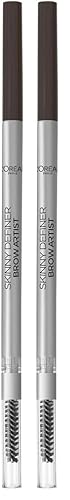 L'Oréal Paris 3600523796847 Brow Artist Skinny Definer, extra feiner Augenbrauenstift mit Bürste für präzises Auffüllen und Definieren von Brauen 1Stk, 5.0 Light Brunette (Packung mit 2) von L'Oreal Paris