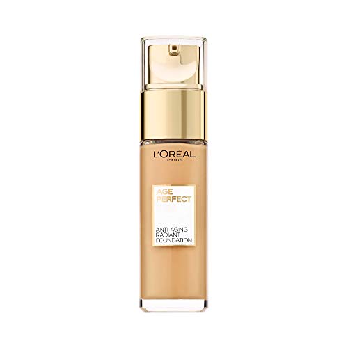 L'Oréal Paris Age Perfect Feuchtigkeitsspendendes Make-up in Nr. 230 vanille doree, für reife Haut und einen strahlenden Teint, mit LSF 17, 30 ml von L'ORÉAL