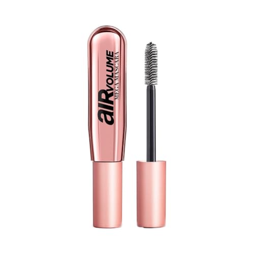 L'Oréal Paris Mascara, Schwarze Wimperntusche für intensives und luftig leichtes Mega Volumen, Air Volume Mega Mascara, Nr. 00 Schwarz, 1 x 9,4 ml von L'Oreal Paris
