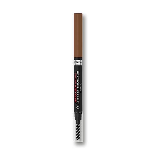 L'Oréal Paris Augenbrauenstift mit herausdrehbarer Dreiecksspitze für definierte und natürliche Augenbrauen, Infaillible Brows 24h Brow Filling Triangular Pencil, Nr. 5.23 Auburn von L'Oréal Paris