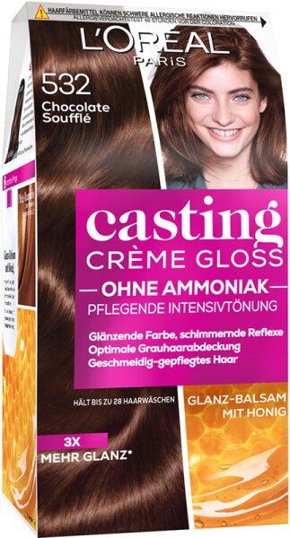 L'Oréal Paris Casting Crème Gloss Glanz-Reflex-Intensivtönung 532 Chocolate Soufflé Coloration 1 Stk. L'Oréal Paris Casting Crème Gloss Glanz-Reflex-Intensivtönung 532 Chocolate Soufflé Coloration 1 Stk. von L'Oréal Paris