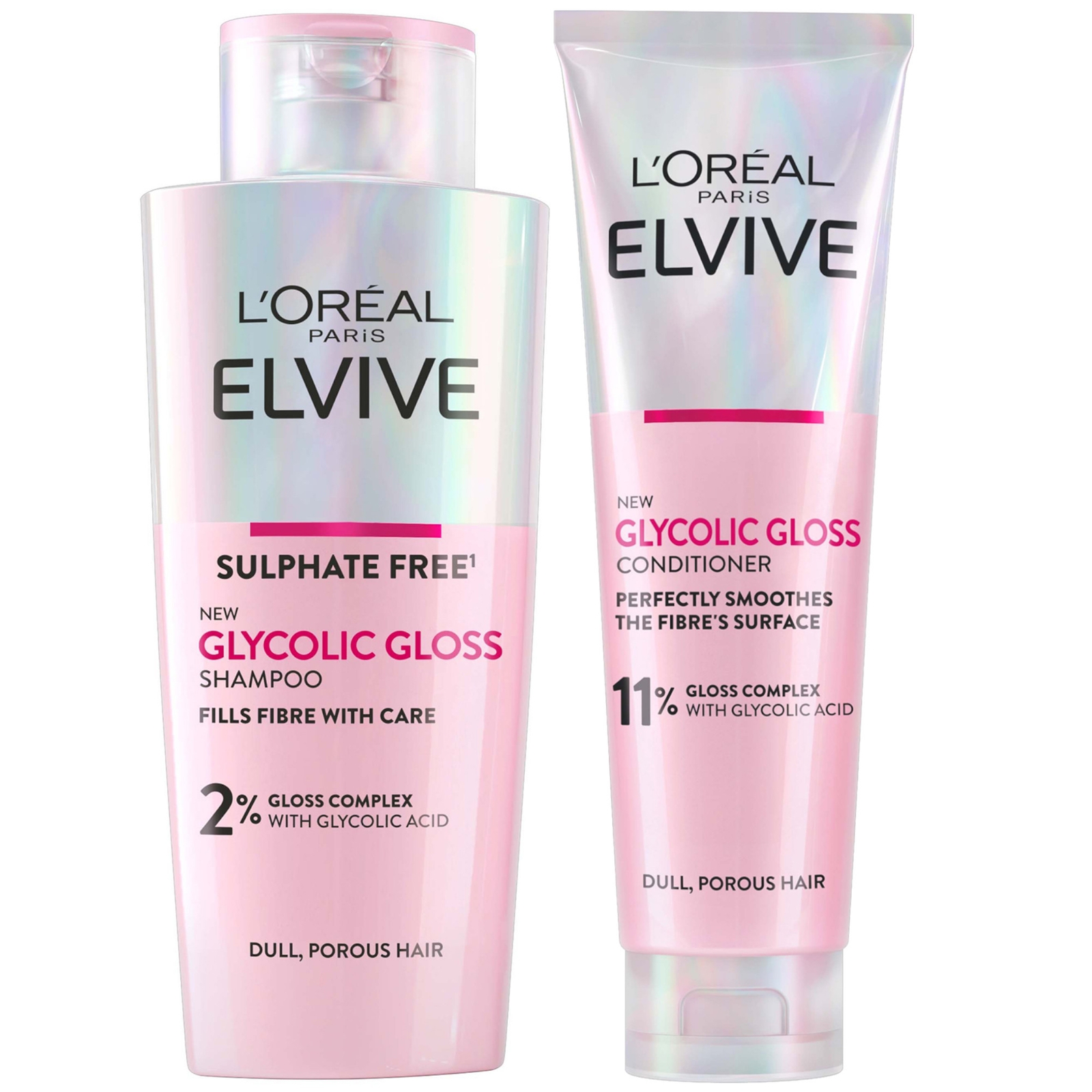 L'Oréal Paris Elvive Glycolic Gloss Shampoo and Conditioner Set for Dull Hair von L'Oréal Paris