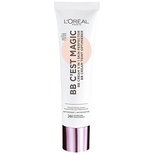 L'Oréal Paris Getönte Tagescreme, Für 24h Feuchtigkeit und einen ebenmäßigen Teint, Magic BB Teint Optimierer, Nr. 01 Very Light (Sehr Hell), 1 x 30 ml von L'Oréal Paris