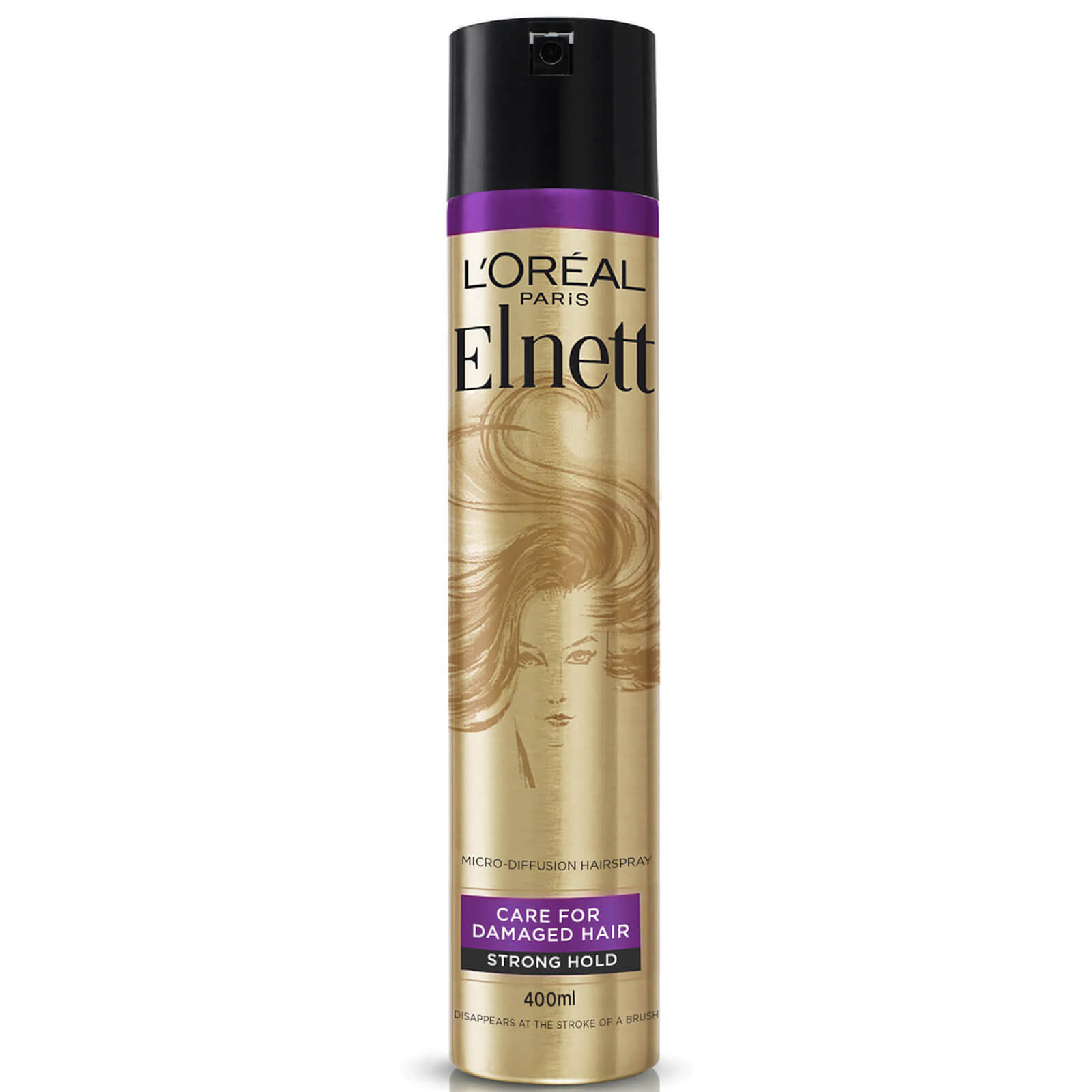 L'Oréal Paris Hairspray by Elnett Care For Dry Damaged Hair Strong Hold Argan Oil Shine 400ml von L'Oréal Paris
