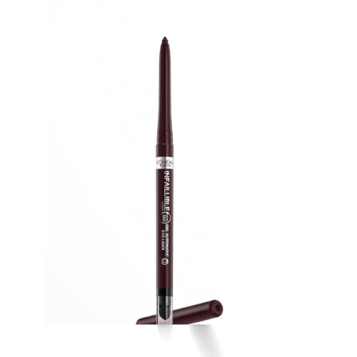L'Oréal Paris Wasserfester Eyeliner mit Gel-Formel und integriertem Schwamm für gelungene Smokey Eyes, 36h Halt, Infaillible Gel Automatic Grip Liner, Brown Demin (Braun), 1 Stück von L'Oreal Paris