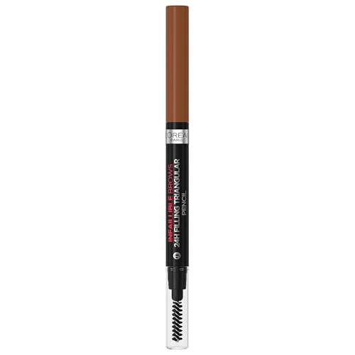 L'Oréal Paris Augenbrauenstift mit herausdrehbarer Dreiecksspitze für definierte und natürliche Augenbrauen, Infaillible Brows 24h Brow Filling Triangular Pencil, Nr. 5.23 Auburn von L'Oréal Paris