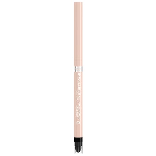 L'Oréal Paris Wasserfester Eyeliner mit Gel-Formel, Für einen ausdrucksstarken Lidstrich, Hält den ganzen Tag, Infaillible Gel Automatic Grip Meta Light Eyeliner, Bright Nude von L'Oreal Paris