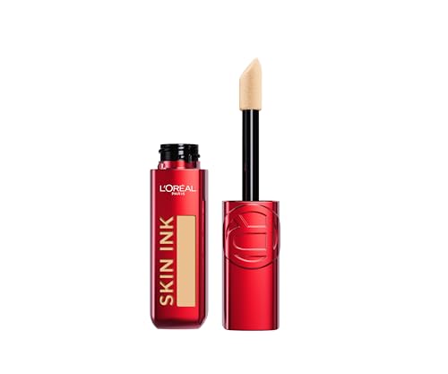 L'Oreal Paris Infaillible Skin Ink, Foundcealer, Deckend wie eine Foundation, Leicht wie ein Concealer, bis zu 48H semi-permanentes Make Up, Wasserfest, Schweißfest, Kein Abfärben, Medium Cool 180 von L'Oreal Paris