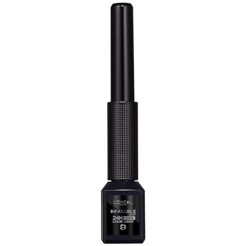 L'Oréal Paris Infallible Grip 24H Vinyl Liquid Liner Black, Flüssiger Eyeliner mit weichem und flexiblem Applikator von L'Oreal Paris