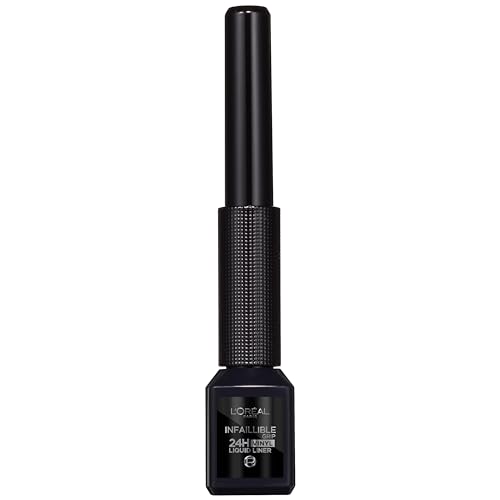 L'Oréal Paris Infallible Grip 24H Vinyl Liquid Liner Black, Flüssiger Eyeliner mit weichem und flexiblem Applikator von L'Oréal Paris