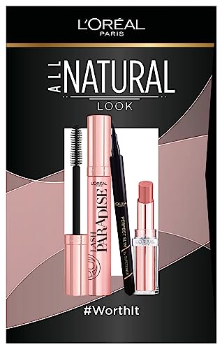 L'Oréal Paris L’Oréal Paris ‚All Natural‘-Set: Lash Paradise Mascara + Superliner Perfect Slim + Color Riche Glow Paradise 112 Pastel Exaltation von L'Oréal Paris