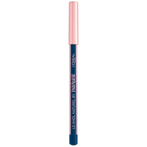 L'Oréal Paris Kajal mit weicher Mine, langanhaltend, ohne Verschmieren, ohne Fetten, Le Khôl Naturell by Paradise, Nr. 107 Deep Sea Blue, Blau, 1,2 g von L'Oréal Paris