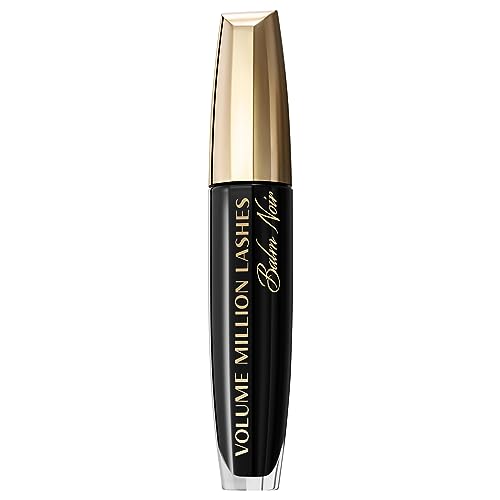 L'Oréal Paris Mascara, Schwarze Wimperntusche für extra Definition, extra Volumen und extra Pflege, Volume Million Lashes Balm Noir, Nr. 01 Schwarz, 1 x 8,9 ml von L'Oréal Paris