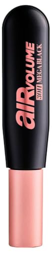 L'Oréal Paris Mascara, Schwarze Wimperntusche mit 30h Halt für langanhaltendes, intensives und luftig leichtes Mega Volumen, Air Volume 30H Mega Mascara, Nr. 00 Schwarz, 1 x 9,4 ml von L'Oreal Paris