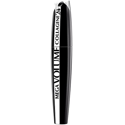 L'Oréal Paris Mega Volume Collagene 24h Mascara, schwarz - Wimperntusche für mega voluminöse Wimpern - 1er Pack (1 x 9 ml) von L'Oreal Paris