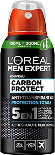 L'Oréal Paris Men Expert Carbon Protect Deodorant Spray komprimiert 5-in-1 – 100 ml (200 ml komprimiert) von L'Oréal Paris