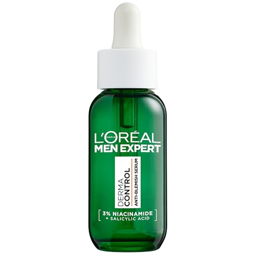 L'Oréal Paris Men Expert Derma Control Serum - Gegen Unebenheiten, Pigmentflecken und Akne - mit Niacinamid und Salicylsäure - 30ml von L'Oreal Paris
