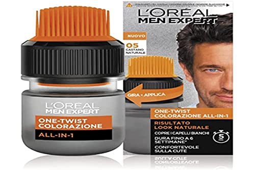 L'Oréal Paris Men Expert Herren Coloration One-Twist All-in-One, natürliches Ergebnis, einfache und schnelle Anwendung, natürliches Braun (05) von L'Oréal Paris