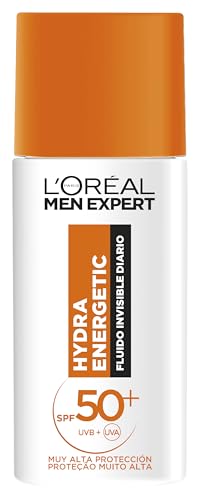 L'Oréal Paris Men Expert Hydra Energetic Unsichtbares Tagesfluid LSF 50+ Feuchtigkeitscreme mit Sonnenschutz von L'Oreal Paris