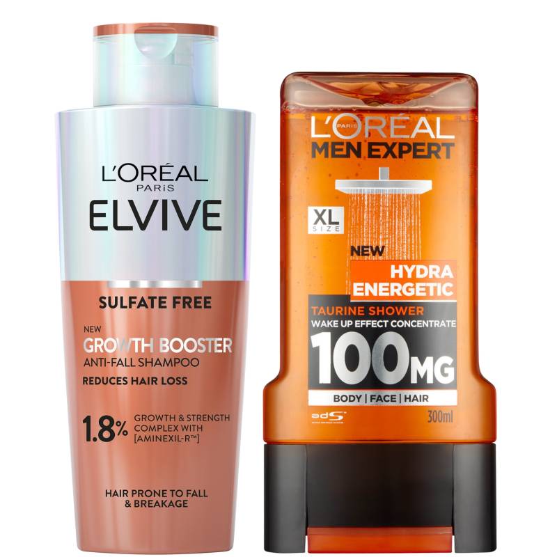L'Oréal Paris Men Growth Booster Shampoo and Hydra Energetic Shower Gel von L'Oréal Paris