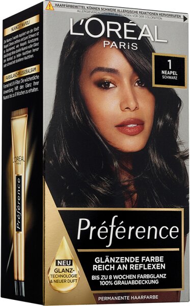L'Oréal Paris Préférence 1 Schwarz (Neapel) Coloration 1 Stk. von L'Oréal Paris