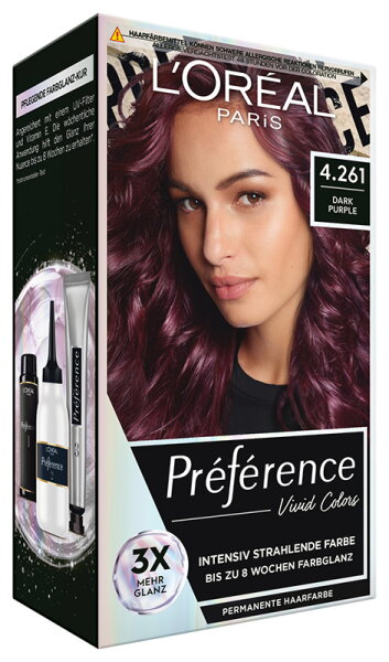 L'Oréal Paris Préférence Vivid Colors 4.261 Dark Purple Coloration 1Stk von L'Oréal Paris