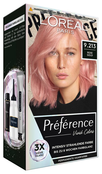 L'Oréal Paris Préférence Vivid Colors 9.213 Rose Gold Coloration 1Stk von L'Oréal Paris