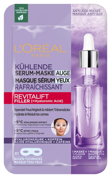 L'Oréal Paris RevitaLift Filler Augen Tuchmaske Gesichtsmaske 11g von L'Oréal Paris