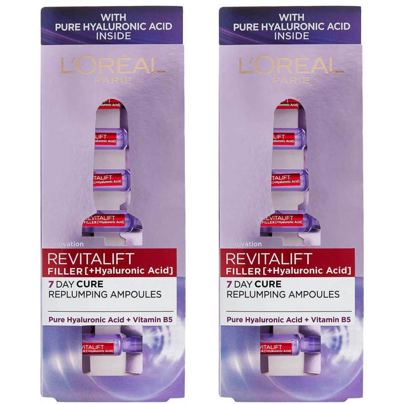 L'Oréal Paris Revitalift Filler Replumping Hyaluronic Ampoules Duo Pack - Exclusive von L'Oréal Paris