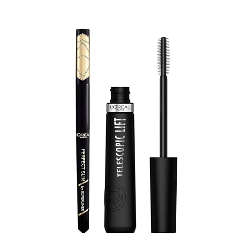 L'Oréal Paris Set Mascara Teleskop + Liner Perfect Slim 01 von L'Oréal Paris