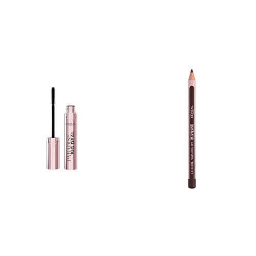 L'Oréal Paris Set: Paradise Big Deal Mascara Schwarz, Le Khôl Kajal Pure Espresso & Color Riche Glow Lippenstift Watermelon Dream | Für Volumen, Definition & natürliche Schönheit | 3er-Set von L'Oréal Paris