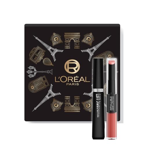 L'Oréal Paris Telescopic Lift Mascara + Infaillible 24H Lipstick 312 Incessant Russet Lipstick Gift Set - Geschenkset von L'Oreal Paris