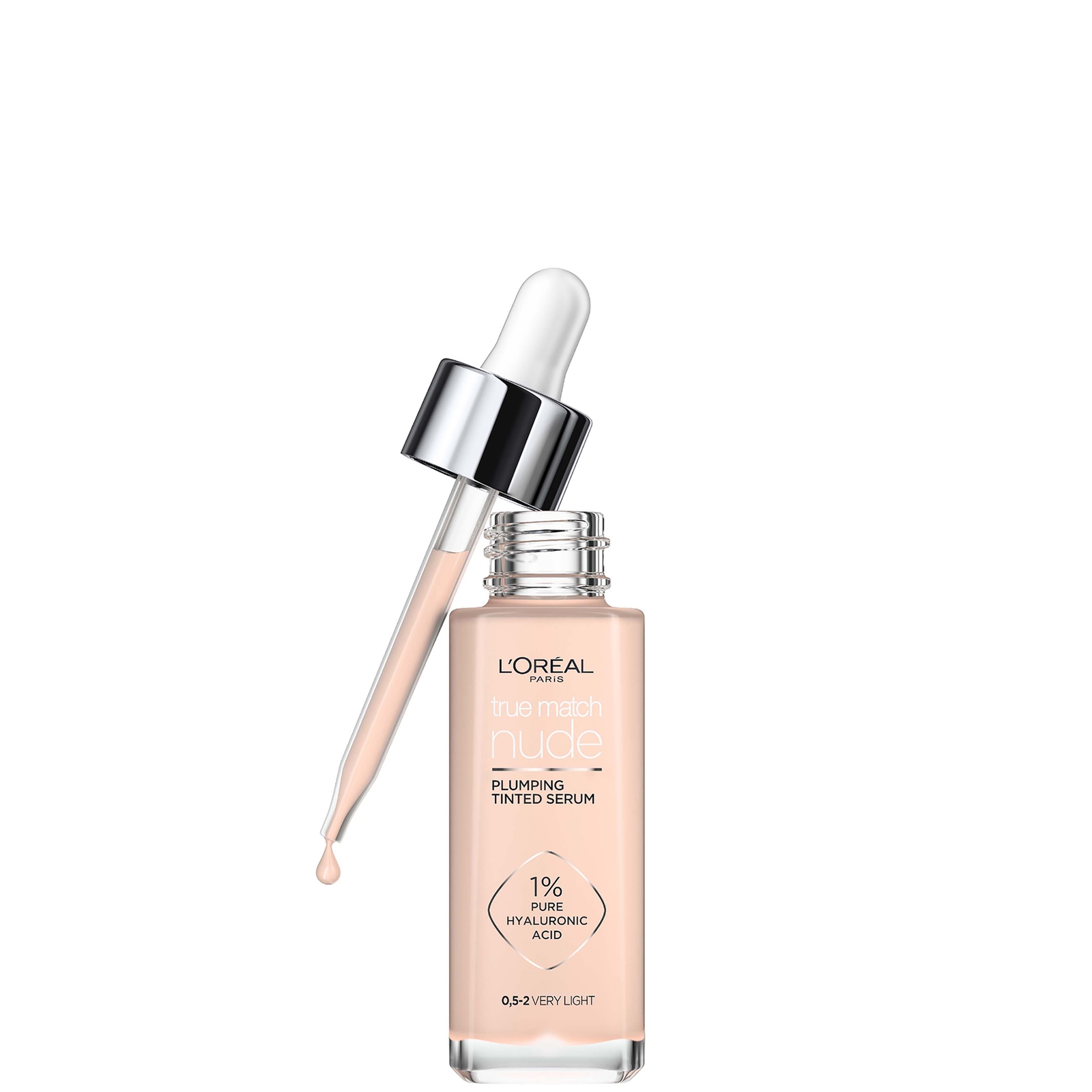 L'Oréal Paris True Match Nude Plumping Tinted Serum (Various Shades) - 0.5-2 Very Light von L'Oréal Paris