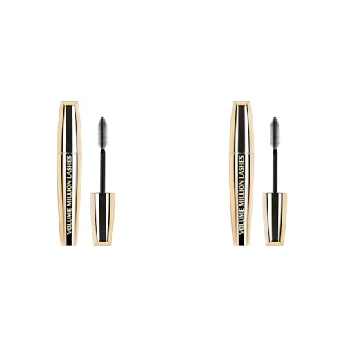 L'Oréal Paris Volume Million Lashes Mascara schwarz, Wimperntusche für extra Volumen und Defintion, mit Wimpern-Multiplizier-System (1 x 10,7ml) (Packung mit 2) von L'Oréal Paris