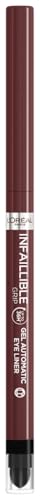 L'Oréal Paris Wasserfester Eyeliner mit Gel-Formel und integriertem Schwamm für glitzernde Akzente, 36h Halt, Infaillible Grip Gel Automatic Eyeliner, 13 Bordeaux von L'Oreal Paris