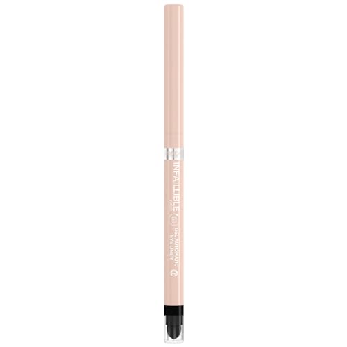 L'Oréal Paris Wasserfester Eyeliner mit Gel-Formel, Für einen ausdrucksstarken Lidstrich, Hält den ganzen Tag, Infaillible Gel Automatic Grip Meta Light Eyeliner, Bright Nude von L'Oréal Paris