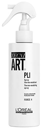 L'Oréal Professionnel Paris Tecni.ART Pli Shaper Thermo-Spray, Haarspray starker Halt, ohne Verkleben, fixiert Frisuren langanhaltend, Styling-Spray mit Hitzeschutz & Memory-Effekt, Aloe, 190 ml von L'Oréal Professionnel