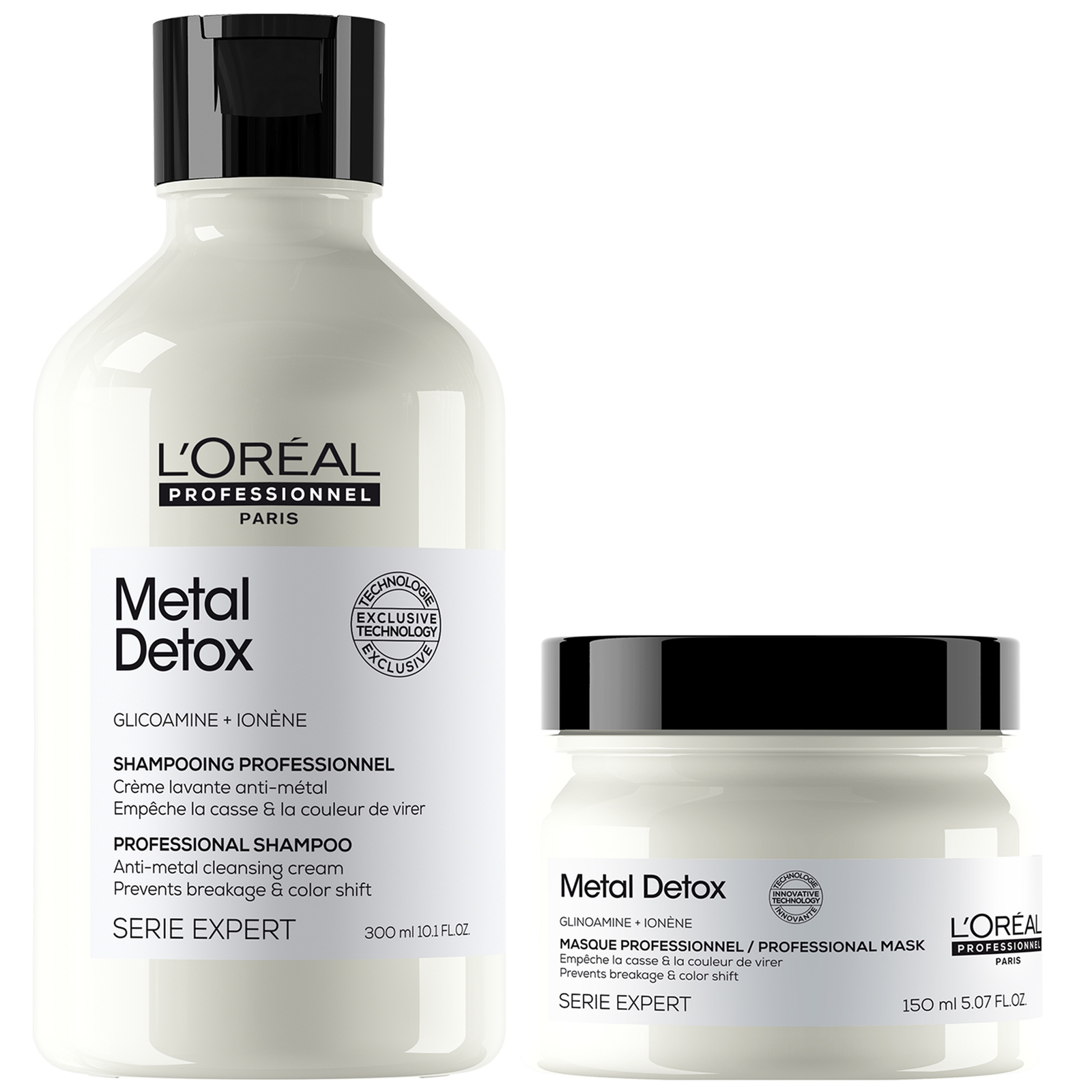 L'Oréal Professionnel Metal Detox Clarifying Shampoo 300ml & Hair Mask 150ml, Prevent Breakage & Colour Fade from Hard Water von L'Oréal Professionnel