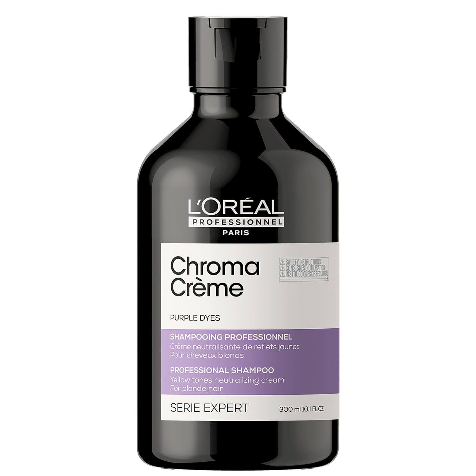 L'Oréal Professionnel Paris Chroma Crème Yellow-Tones Neutralizing Cream Shampoo - Blondes To Platinum Blondes 300ml von L'Oréal Professionnel