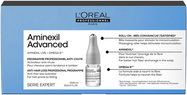 L'Oréal Professionnel Serie Expert Aminexil Advanced Anti-Haarausfall-Kur 10x 6 ml von L'Oréal Professionnel